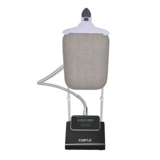 مكواة بخار عمودية للملابس والستائر، 2400 وات، 2.5 لتر، 8 برامج للكي، مزودة بطاولة للكي، GS2480 - اسود