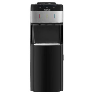 مبرد مياه، 3 حنفية، مزود بثلاجة، WD3040R - اسود