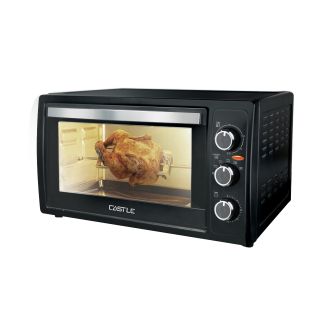 فرن كهربائي، 2400 وات، 55 لتر، شواية، لمبة، مروحة، زجاج مزدوج، Eo 4055 RF - اسود