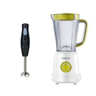 خلاط كهربائي، 600 وات، 1.5 لتر، 2 مطحنة مع هاند بلندر، 1×1، 300 وات