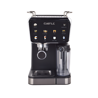 Coffee Machine, 1400 Watt, 1.5 Liter, 9 Functions, 20 Bar, EM1490 - Black Silver