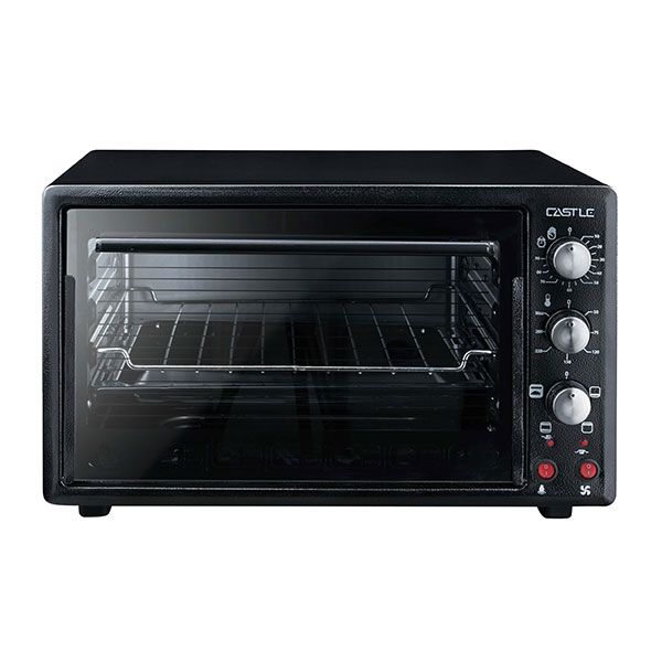 Castle Electric Oven with Grill and Lamp and Fan 38 Liter Black