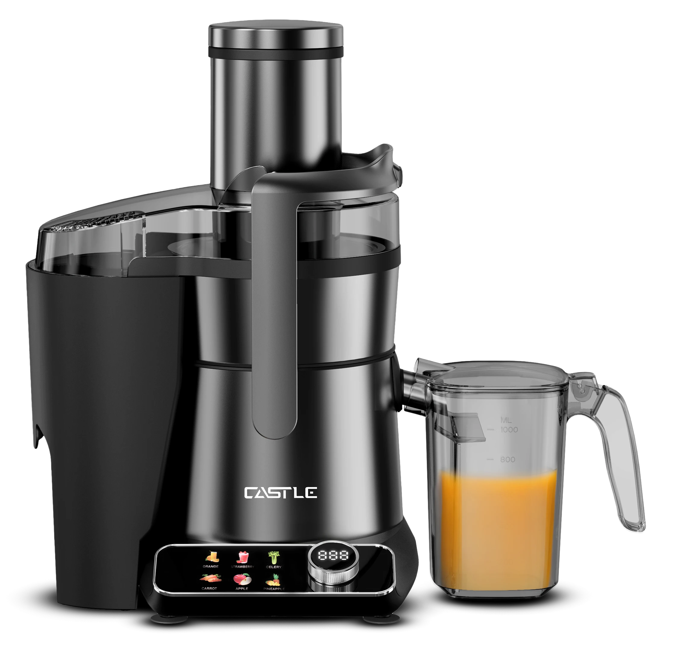 عصارة كهربائية، 1400 وات، 1 لتر، شفرات تيتانيوم، JC1460BK - اسود